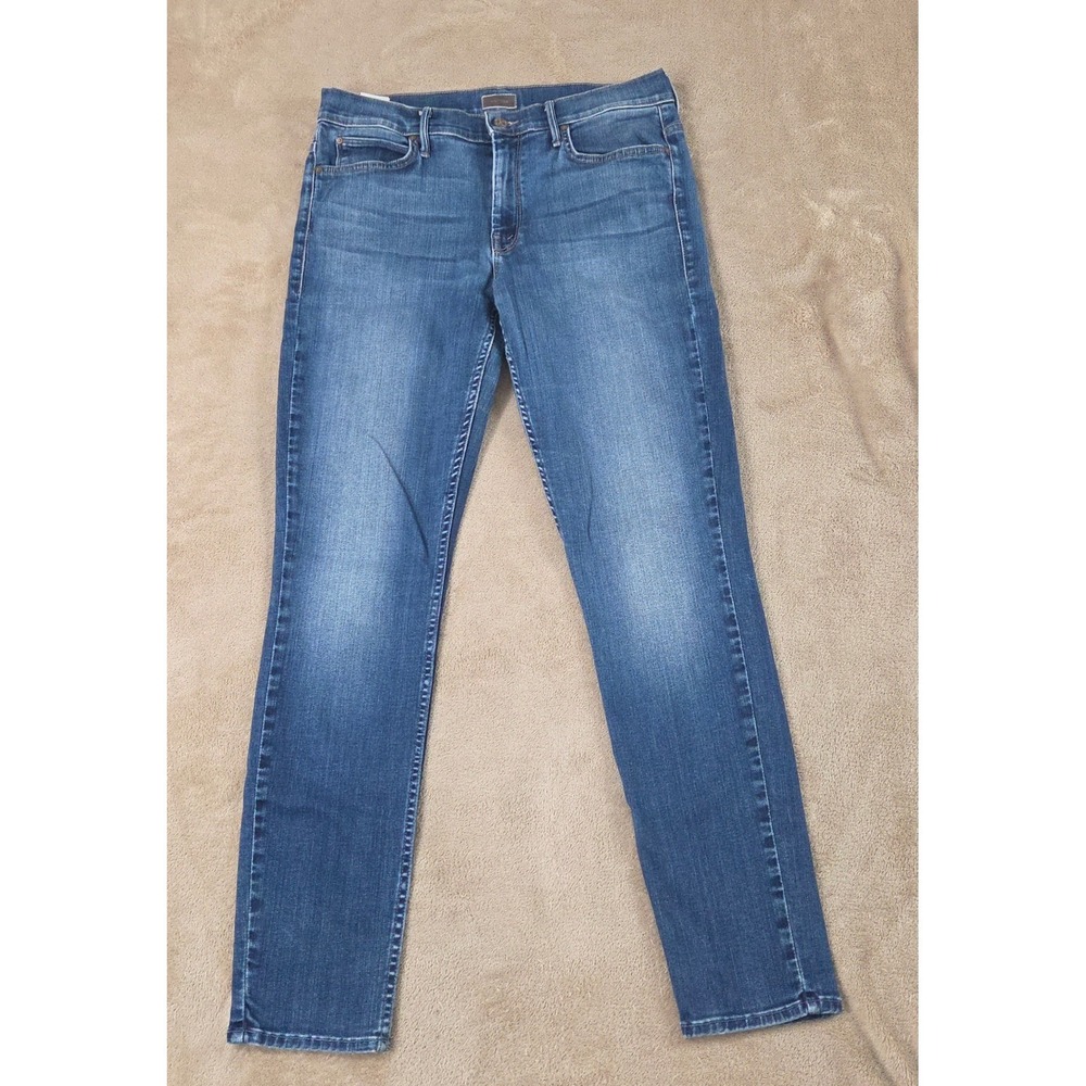 MOTHER Women’s Ankle Crop Jeans in Medium Blue Wash